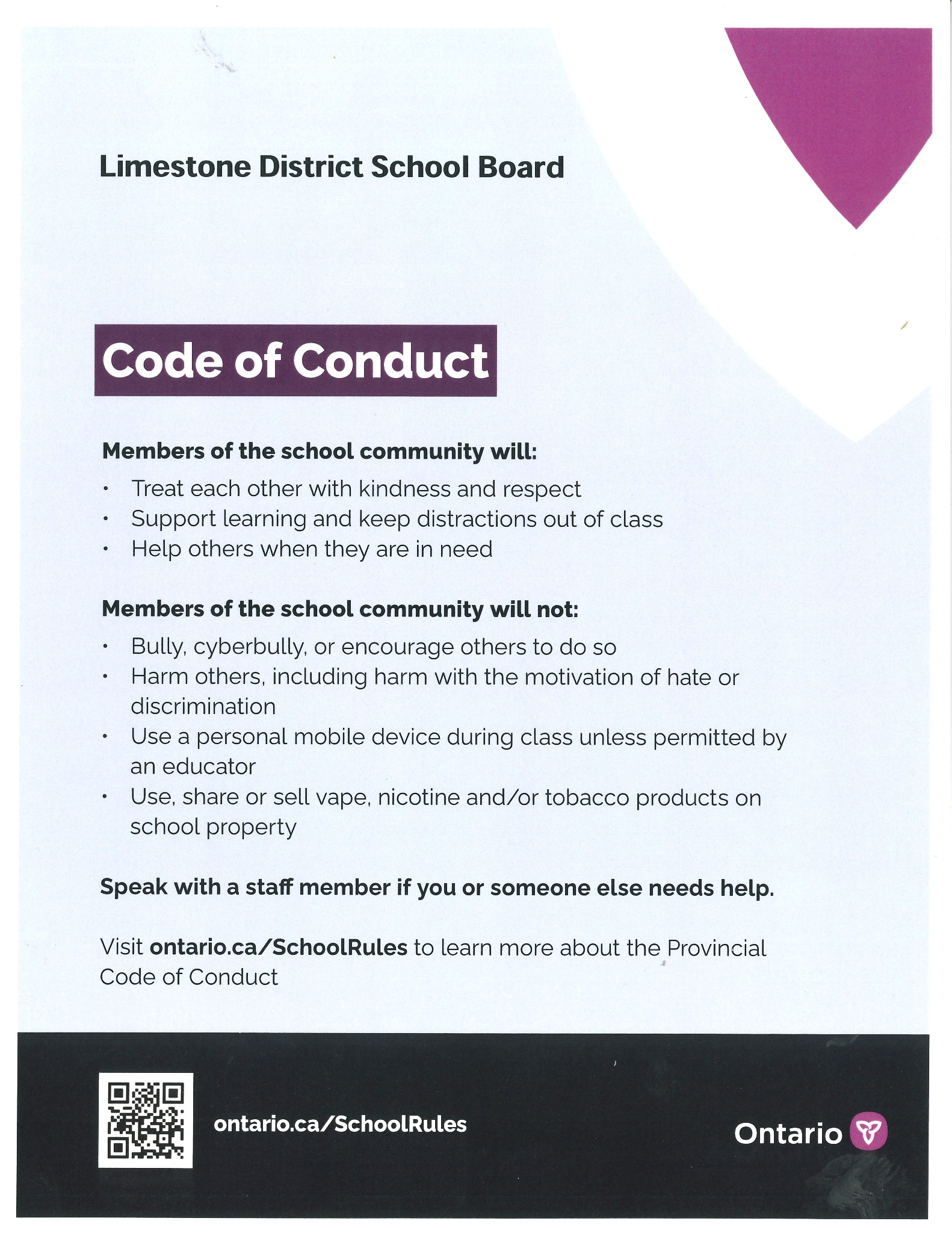 LDSB Code of Conduct